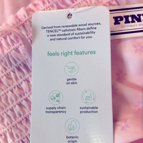 Victoria’s Secret PINK Babydoll Mini Slip Dress Pink Size L NWT - Picture 6 of 10